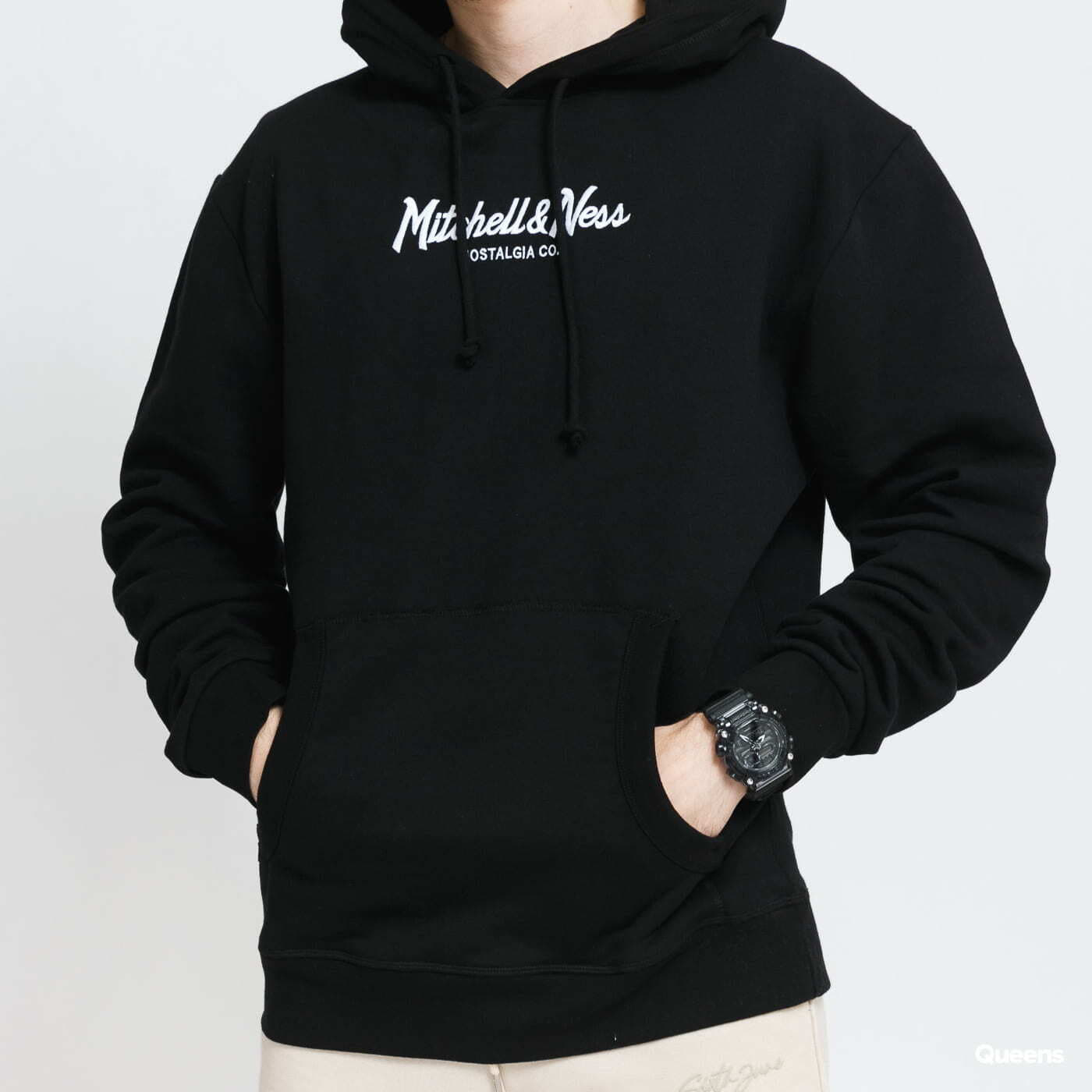 Sudaderas Mitchell & Ness Pinscript Hoody Black