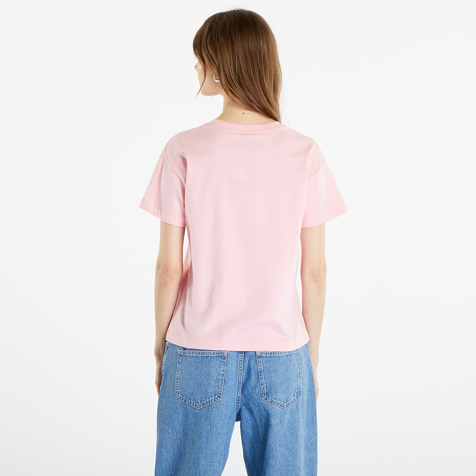 T-krekli Champion Small Vintage Script Logo Tee Pink