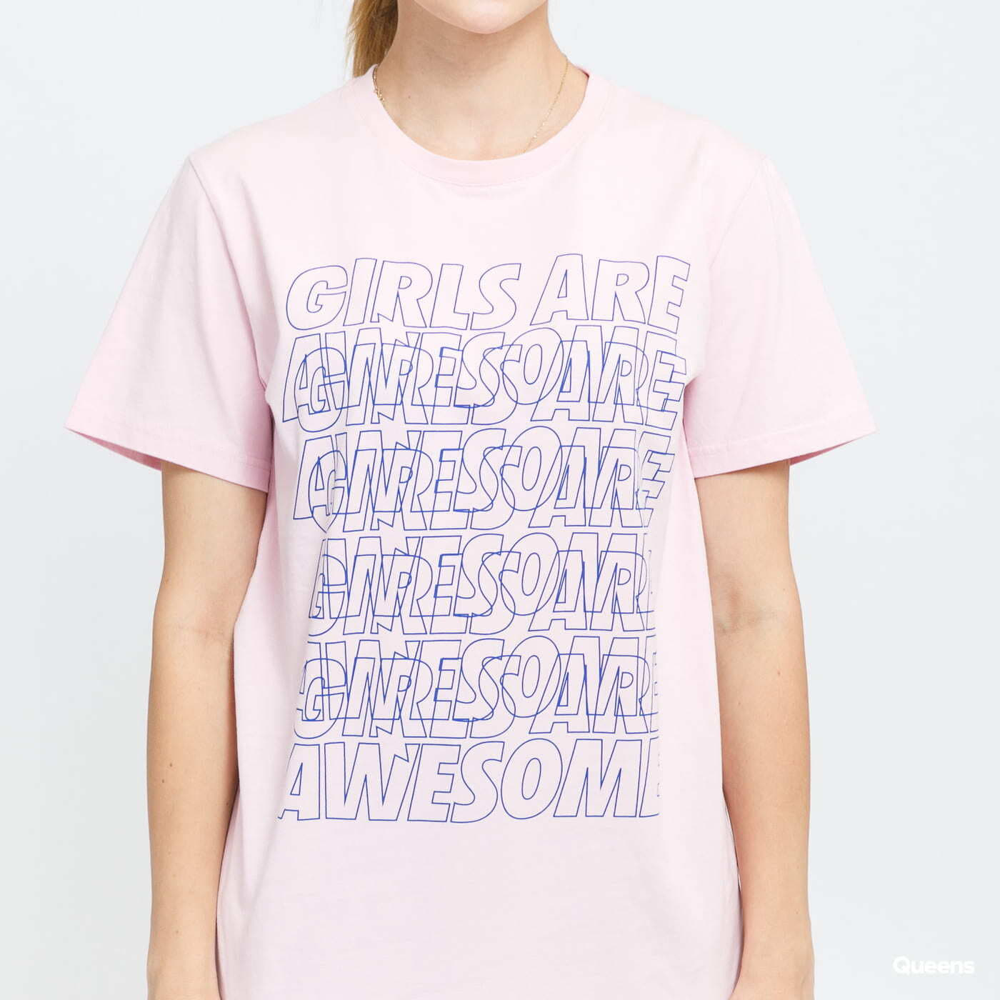 T-shirts Girls Are Awesome Messy Morning Tee Pink