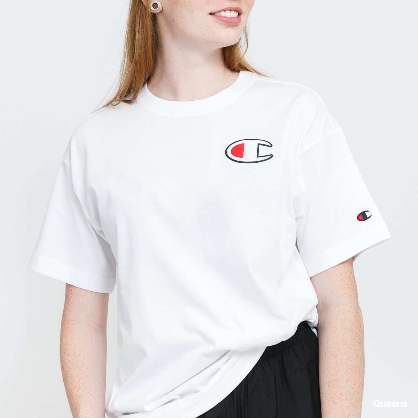 White cheap champion tee