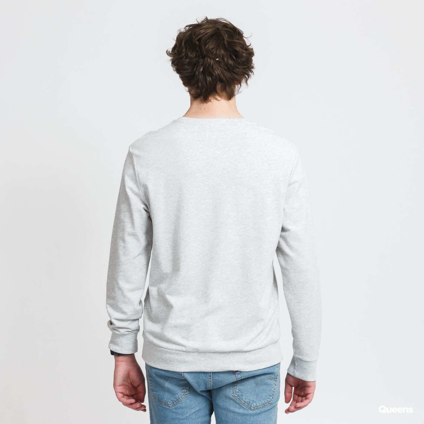 Mikiny Calvin Klein LS Sweatshirt Melange Grey