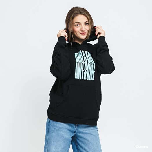 Mikina Girls Are Awesome Stand Tall Hoody Black