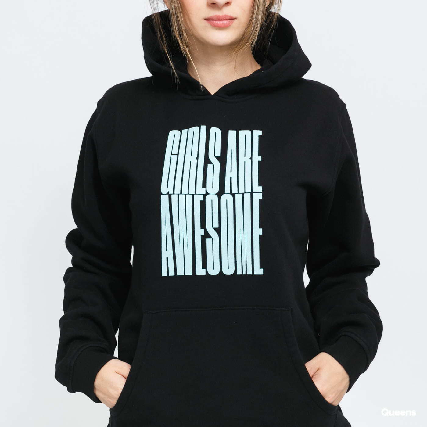 Hoodies and sweatshirts Girls Are Awesome Stand Tall Hoody Black Queens
