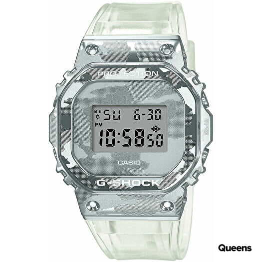 Watches Casio G Shock GM 5600SCM 1ER Skeleton Camouflage Series Transparent Camo Queens