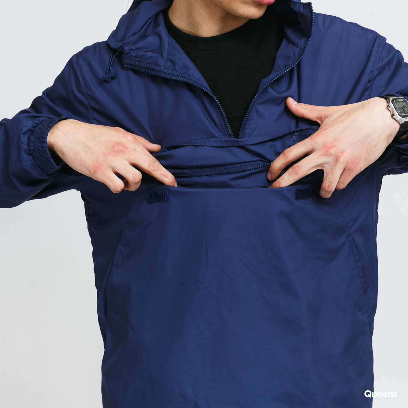 Windbreakers Urban Classics Basic Pull Over Jacket Navy