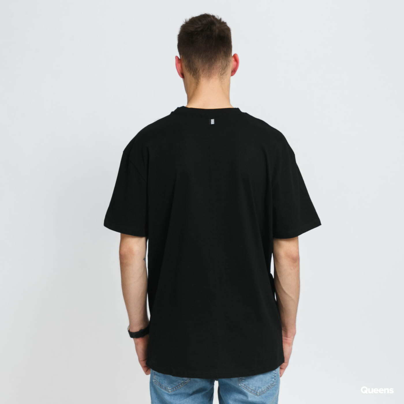 Trička Urban Classics Oversized Big Flap Pocket Tee Black
