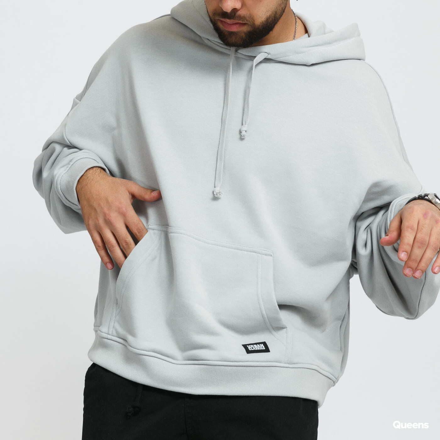 Mikiny Urban Classics 80's Hoody Grey