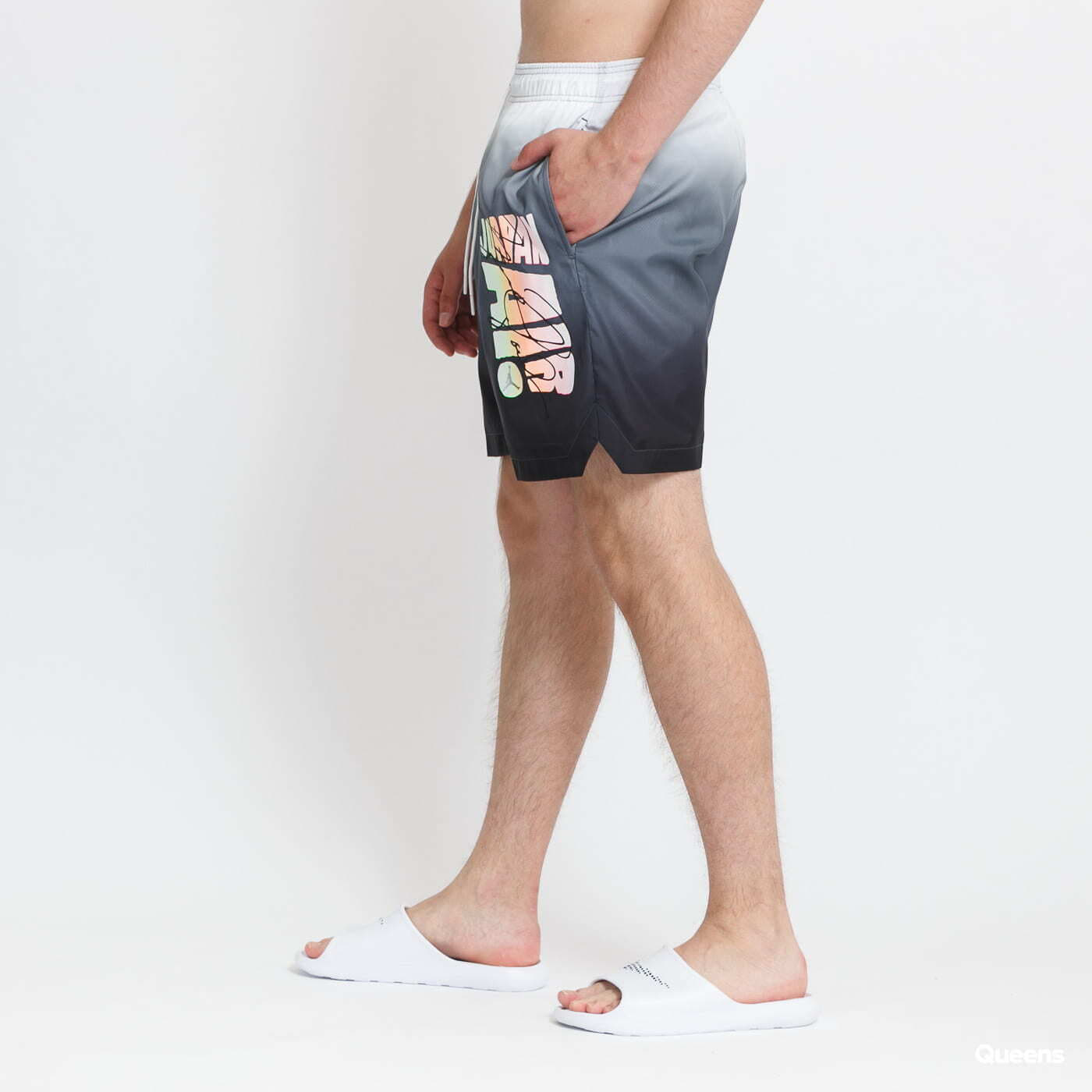 Μαγιό Jordan M J Sport DNA HBR Pool Short Dark Grey/ White