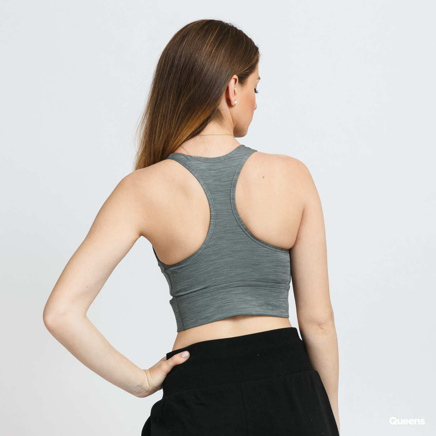 Krūšturi Nike W NK DF Swoosh Long Line Bra Green
