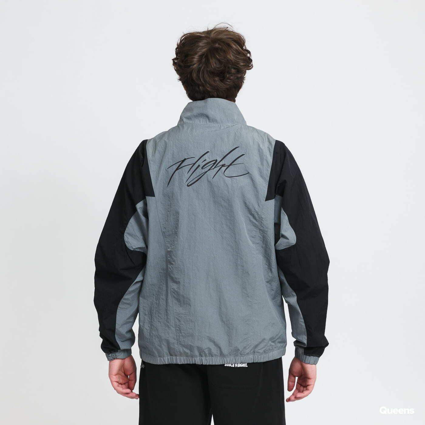 Větrovky Jordan M J Flight Suit Jacket Dark Grey/ Black