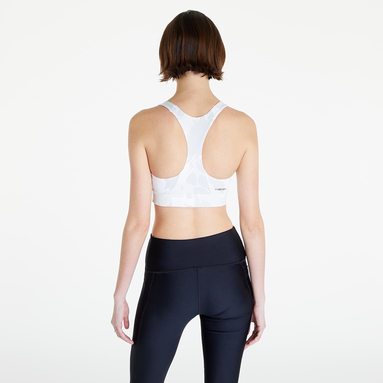 Podprsenky Under Armour Isochill Team Mid Bra Grey / White