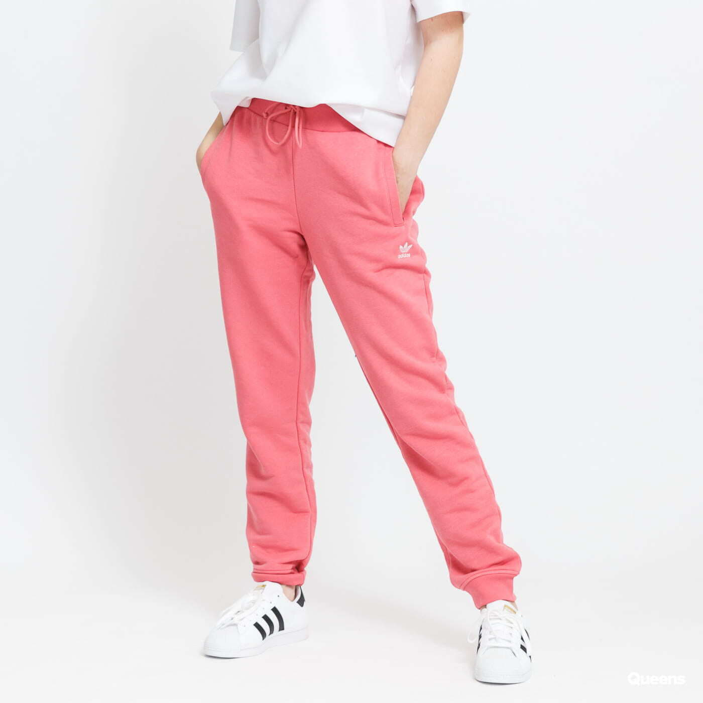 Adidas originals superstar cuffed jogger in pink 2025