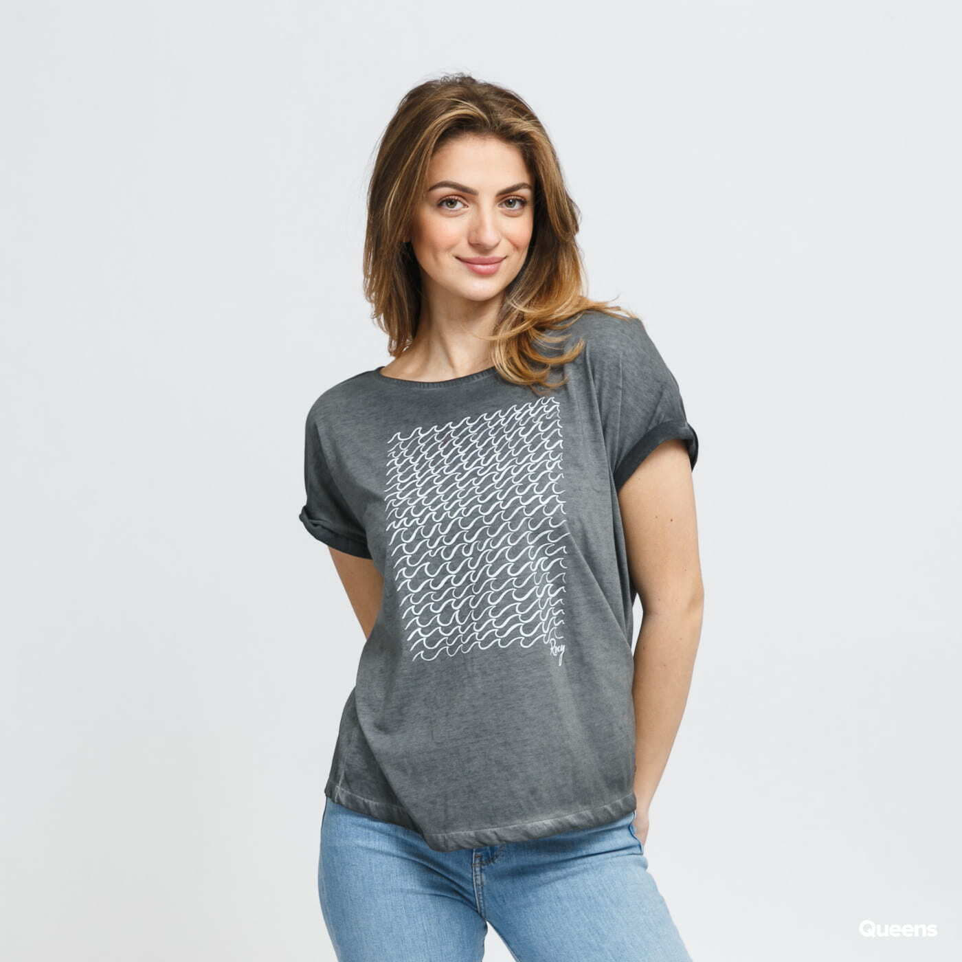 Tričká Roxy Summertime Happiness Tee Dark Grey