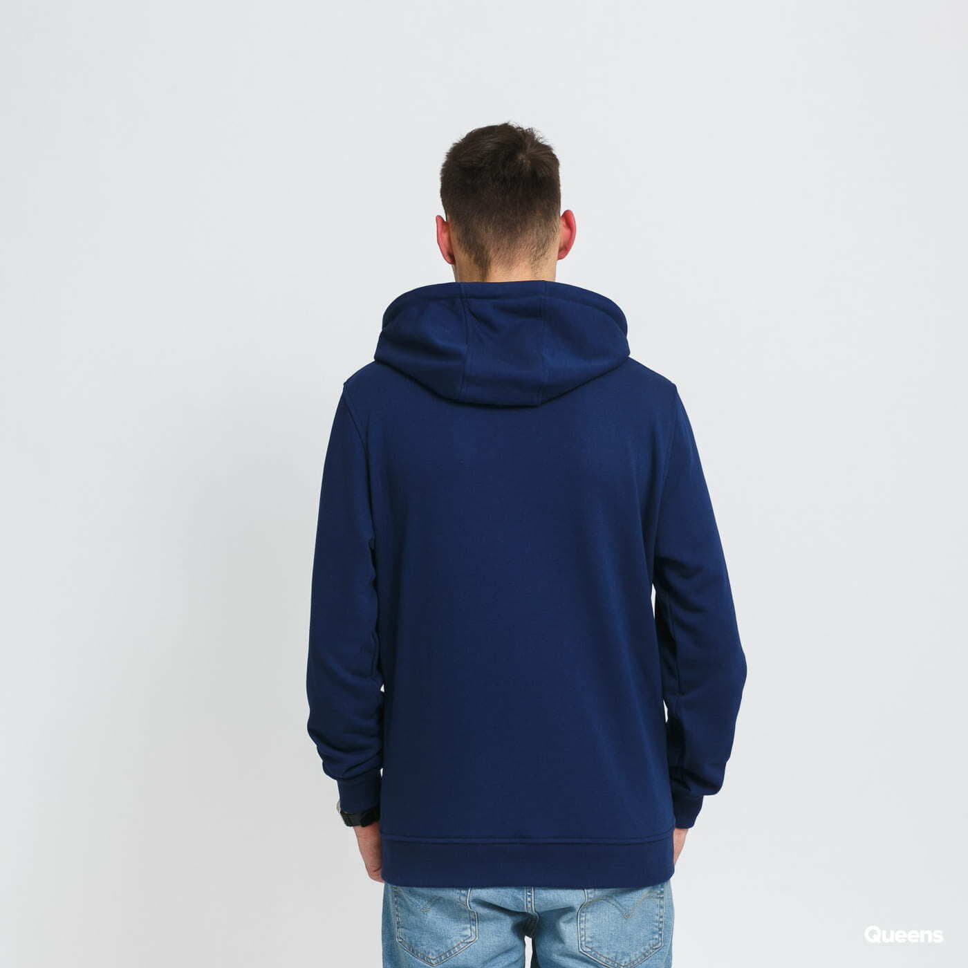Mikiny Urban Classics Basic Terry Zip Hoody Navy