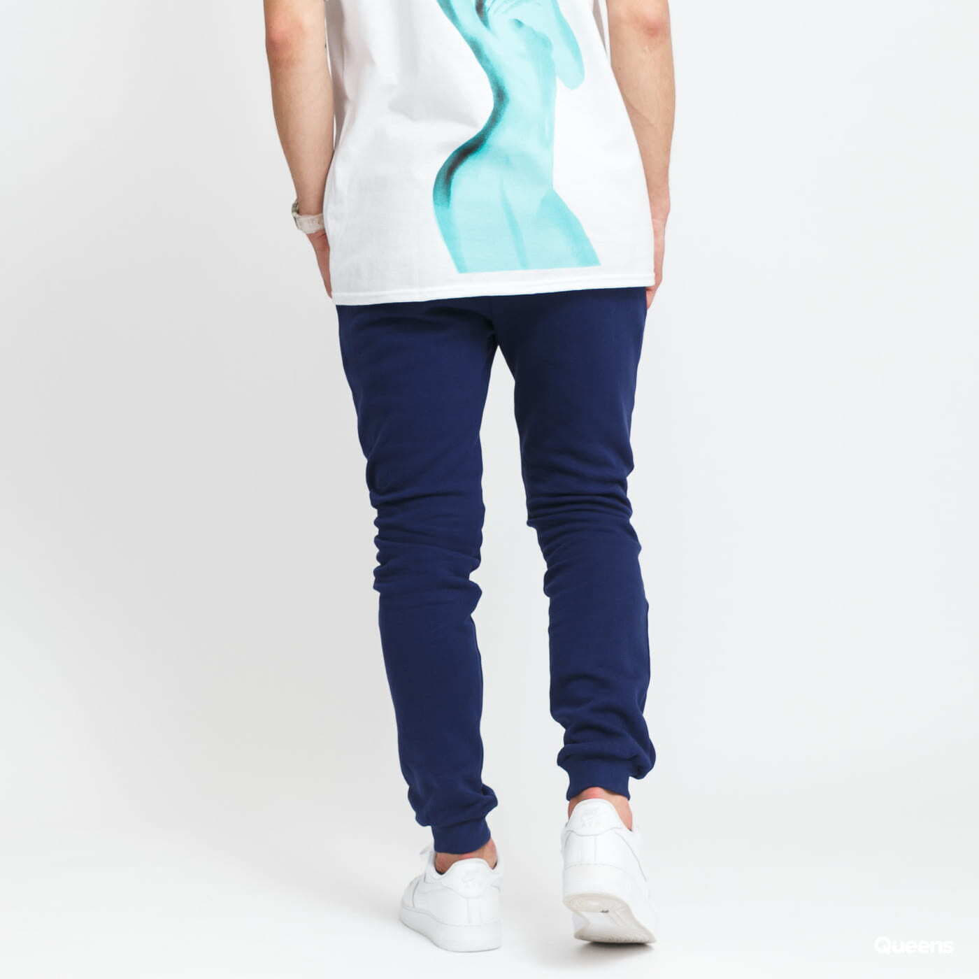 Tepláky Urban Classics Organic Basic Sweatpants Navy