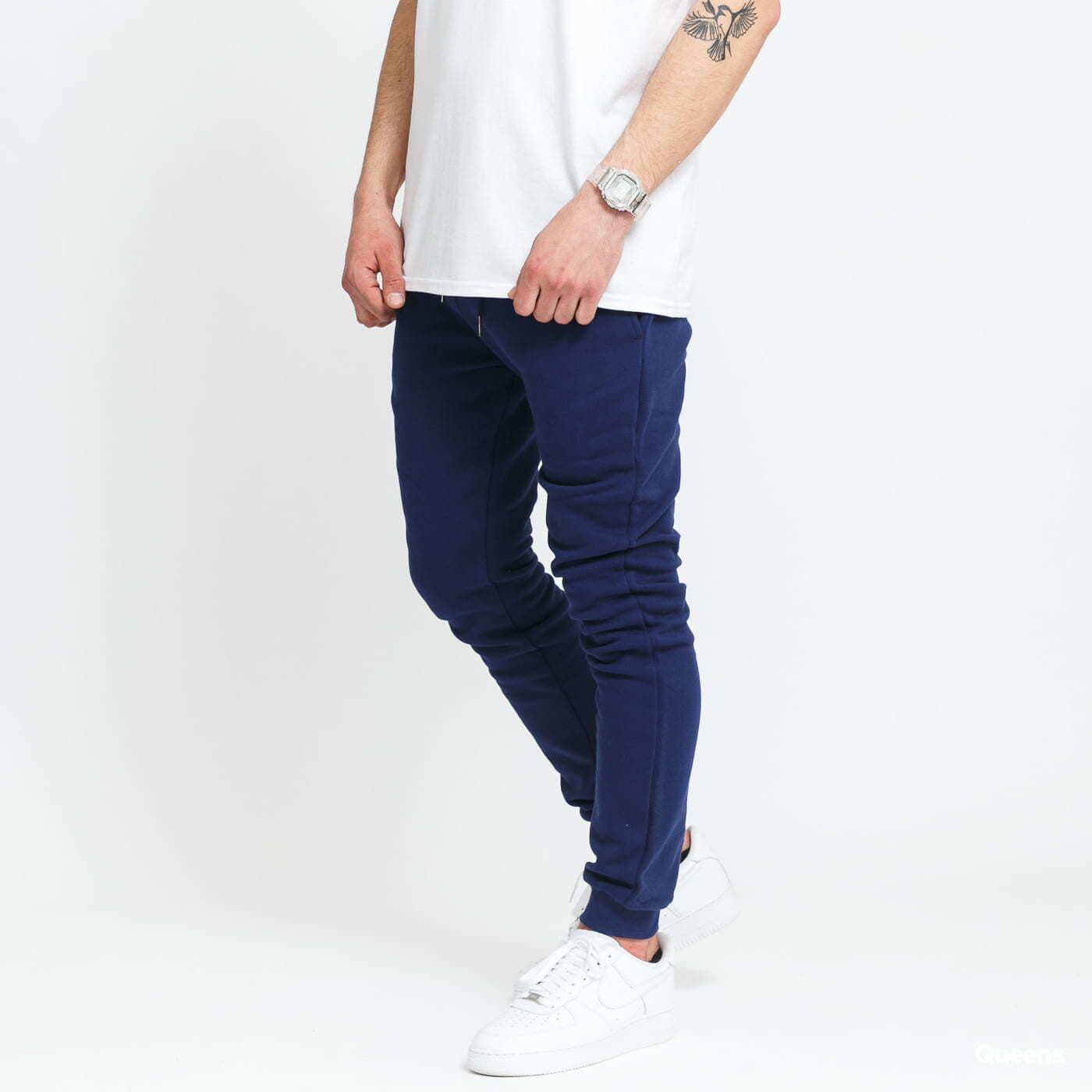Tepláky Urban Classics Organic Basic Sweatpants Navy