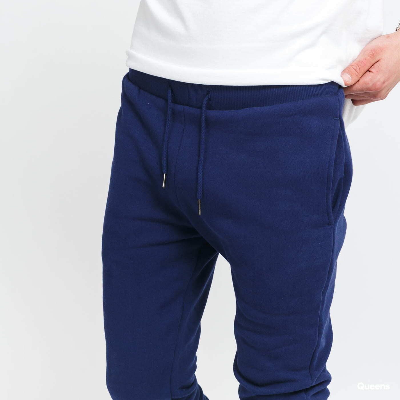 Tepláky Urban Classics Organic Basic Sweatpants Navy