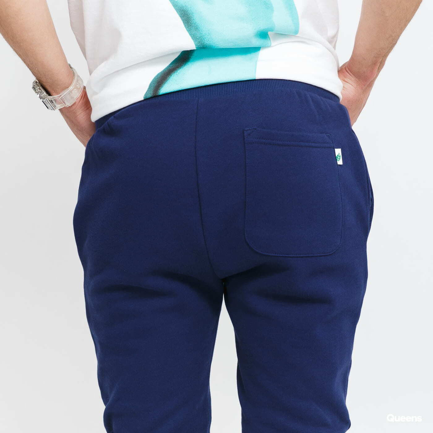 Tepláky Urban Classics Organic Basic Sweatpants Navy