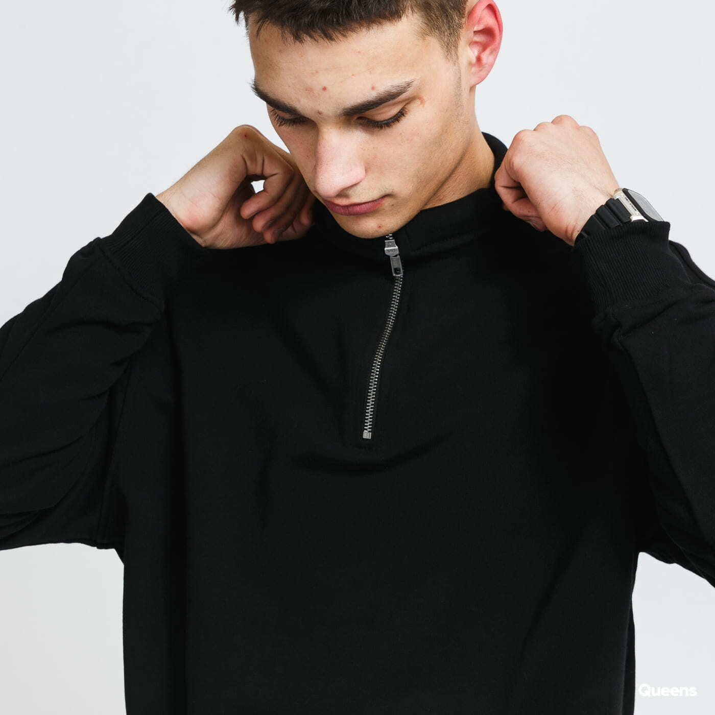 Hoodies and sweatshirts Urban Classics Organic Basic Troyer Black | Queens | 