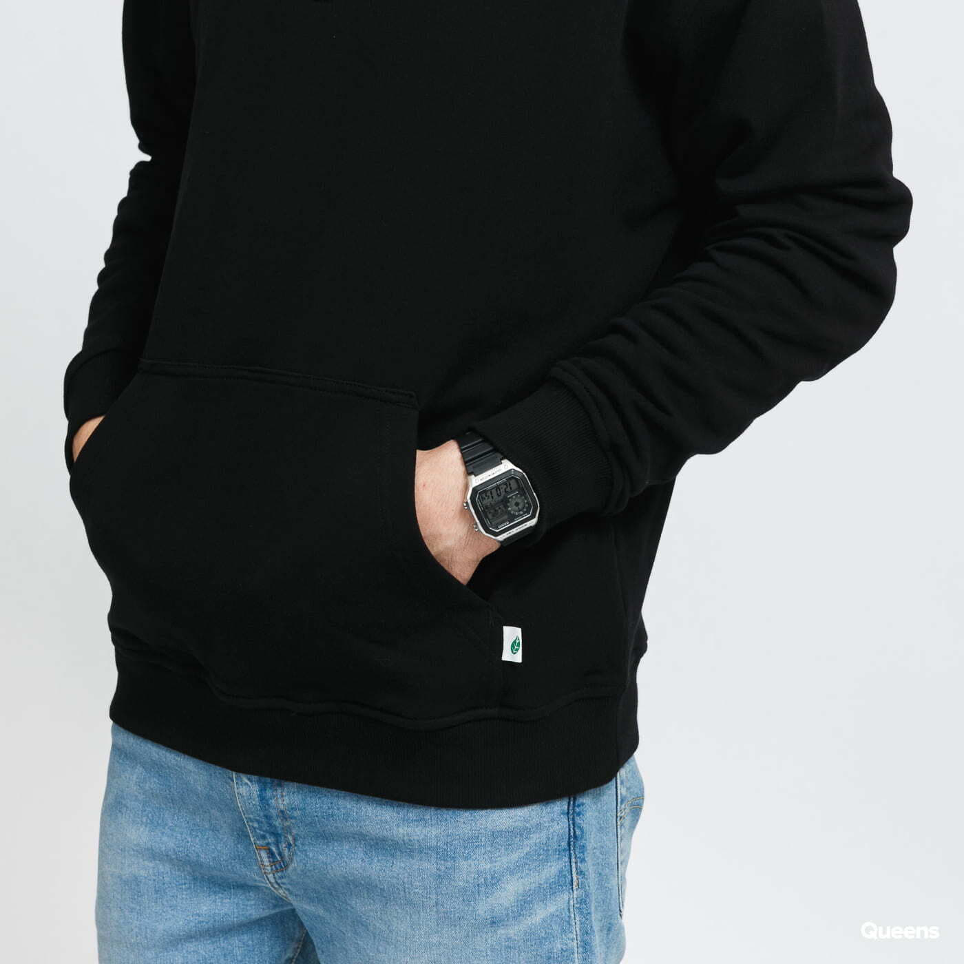 Troyer sweatshirts and Queens Basic Organic Urban Hoodies Black Classics |