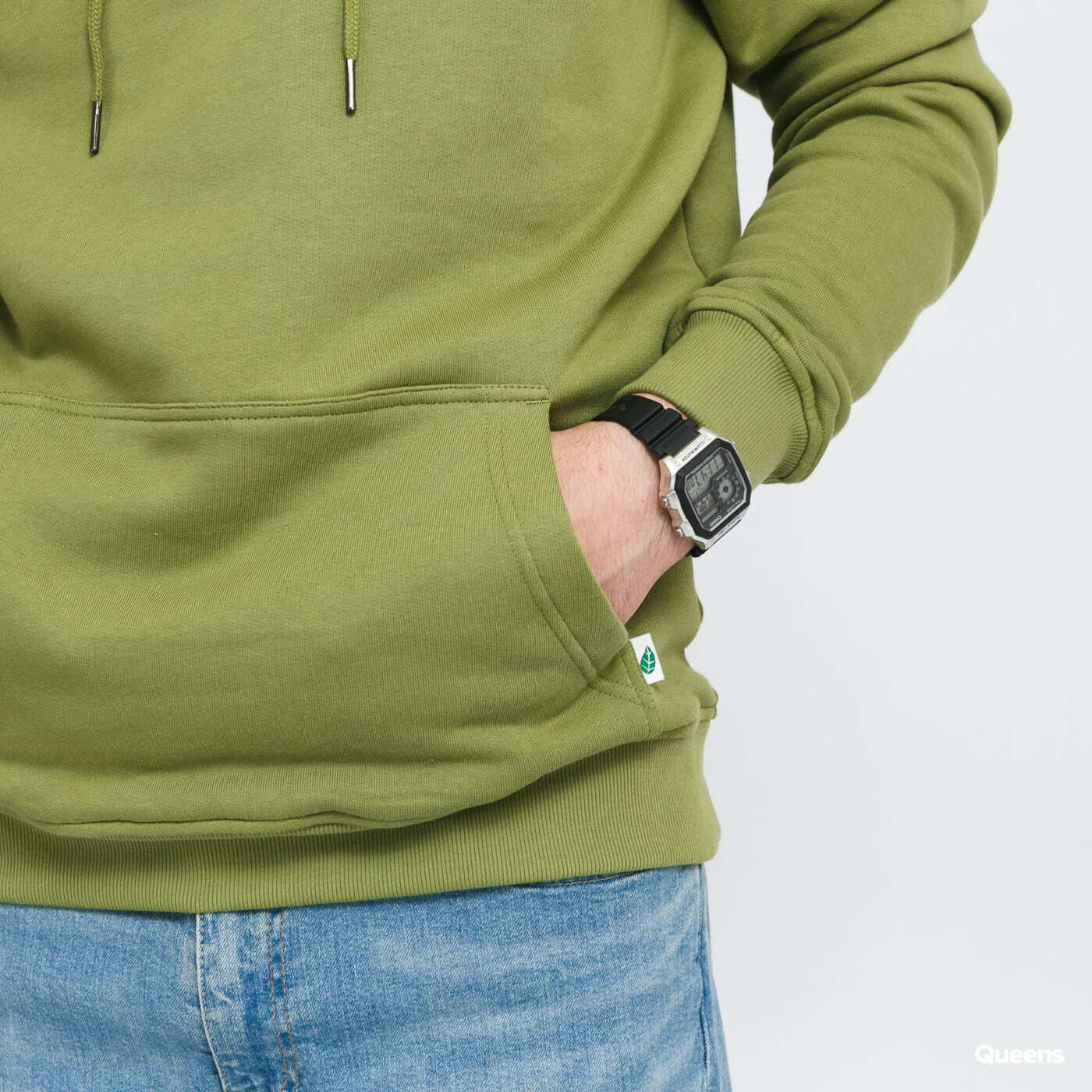 Sweatshirts Urban Classics Organic Basic Hoody Green
