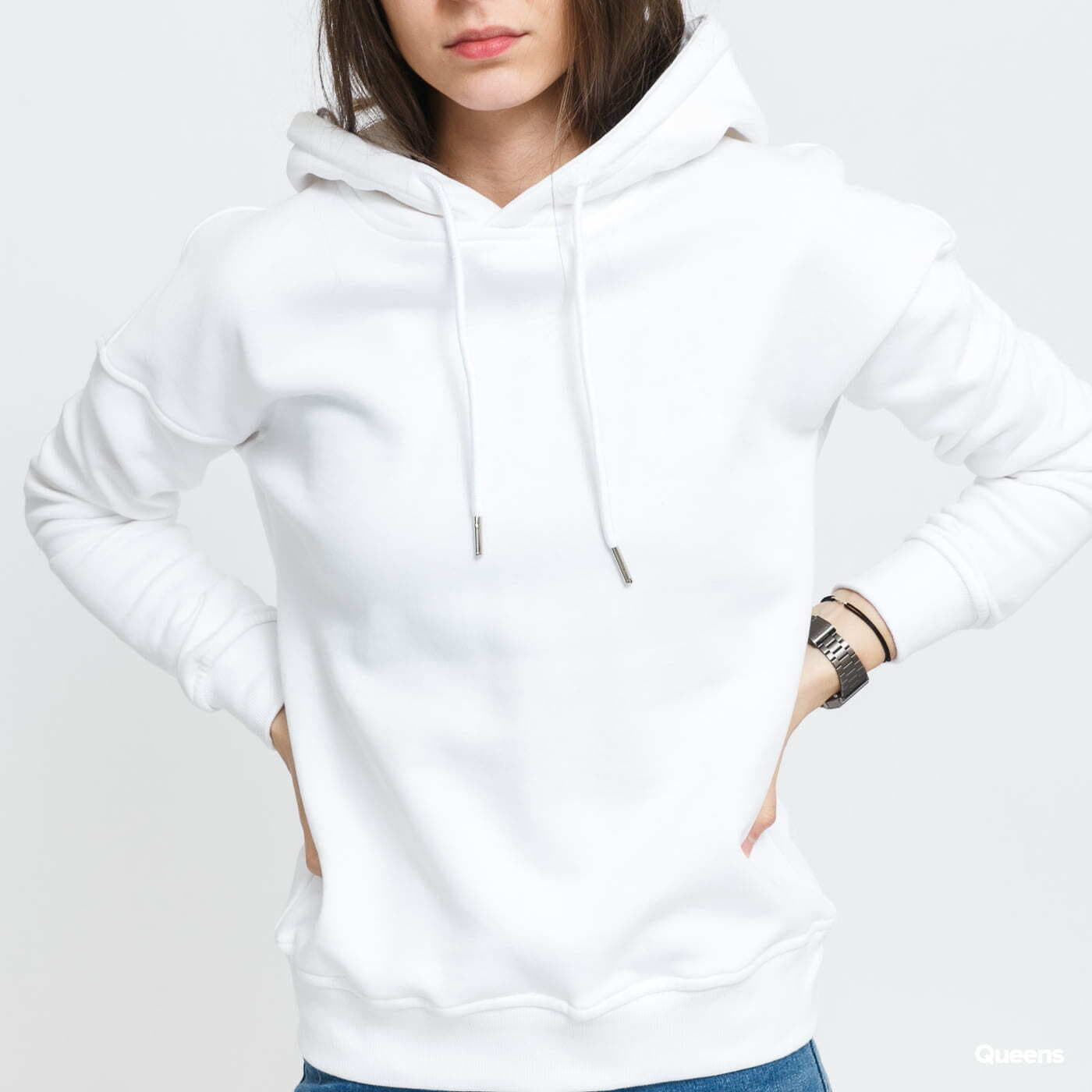 Hoodies and sweatshirts Urban Classics Ladies Organic Hoody White Queens