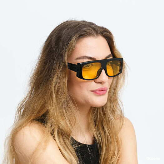 Sonnenbrillen Urban Classics Sunglasses Raja With Strap Black/ Yellow |  Queens