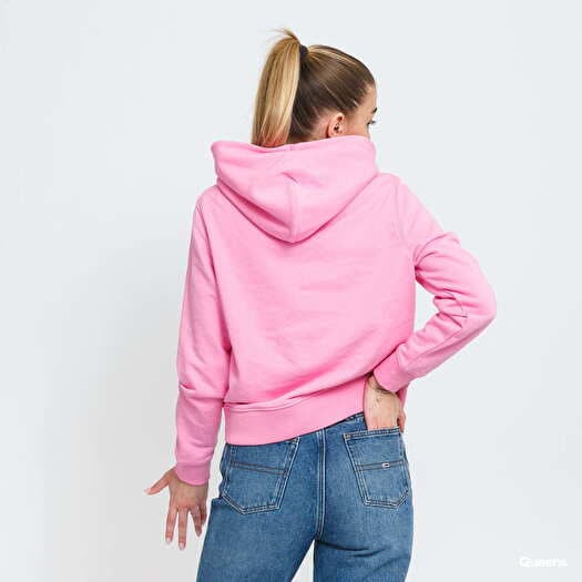 Hoodies and sweatshirts TOMMY JEANS W Cropped Tommy Flag Hoodie Pink Queens