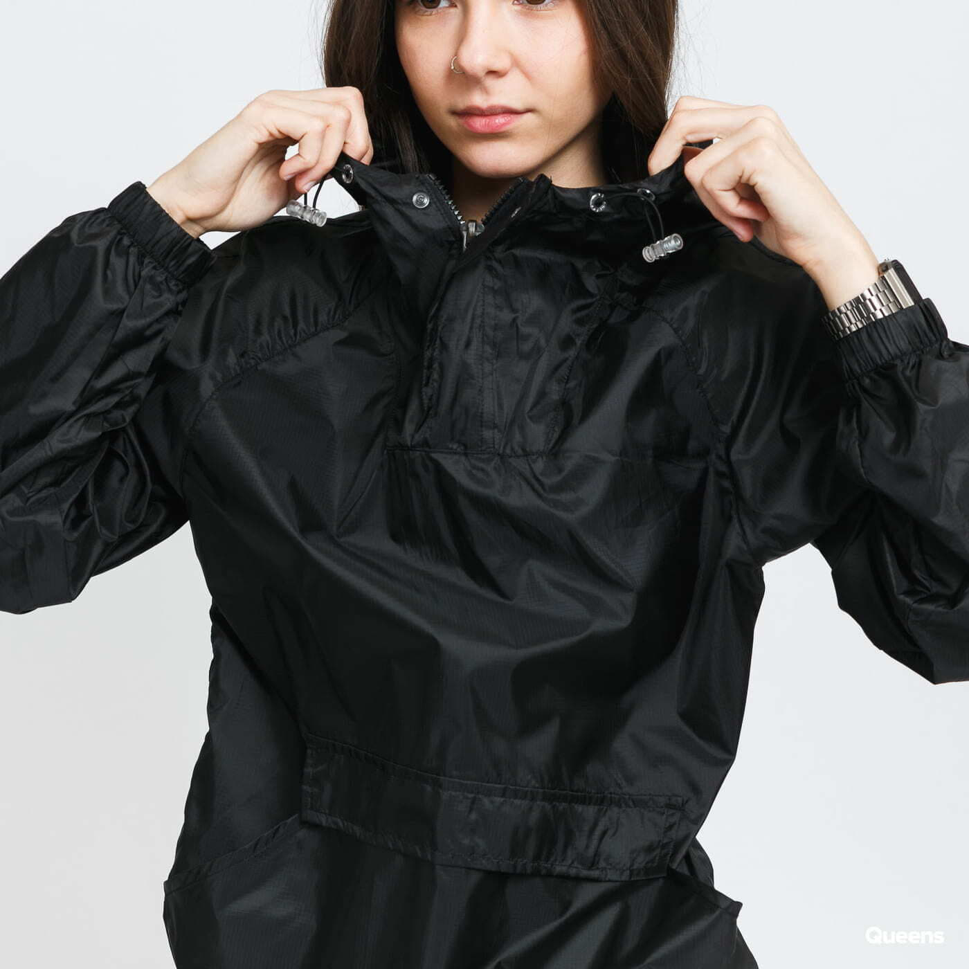 Transparent Over Jacket Queens Light Pull Black Classics | Urban Ladies Übergangsjacken