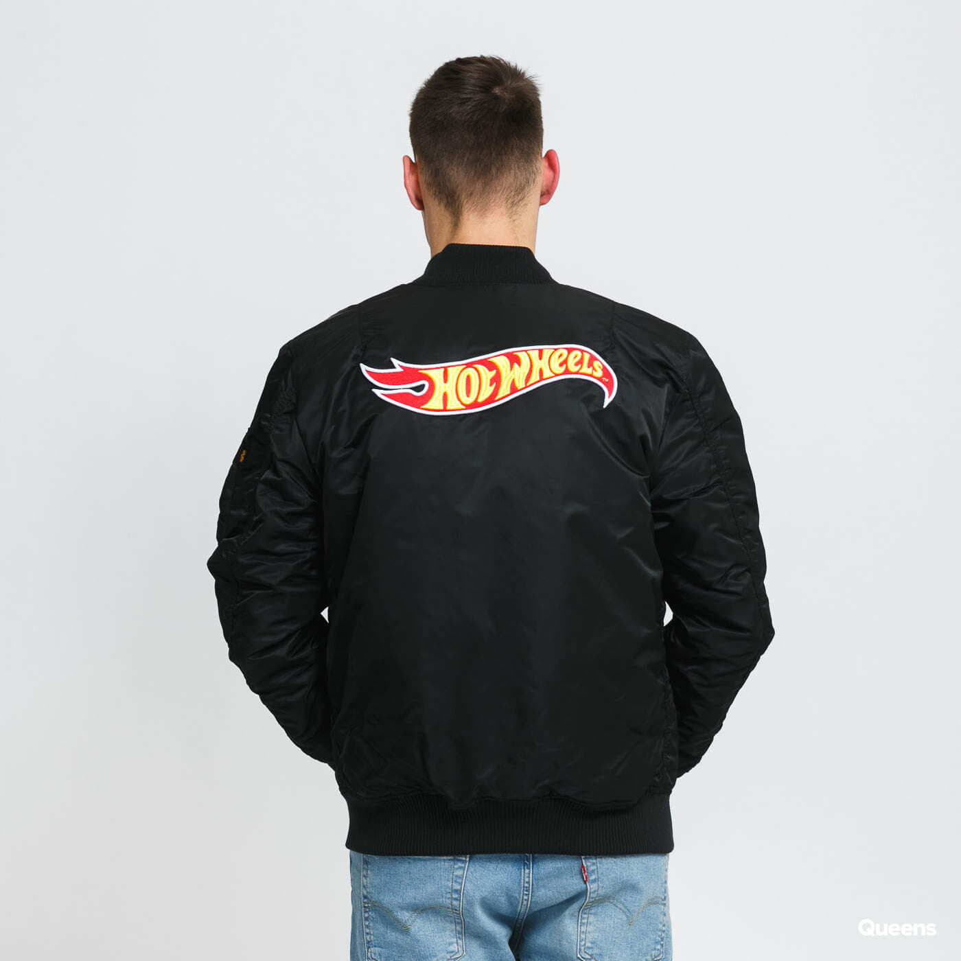 Kabátok Alpha Industries MA-1 VF Hot Wheels Reversible Black / Orange