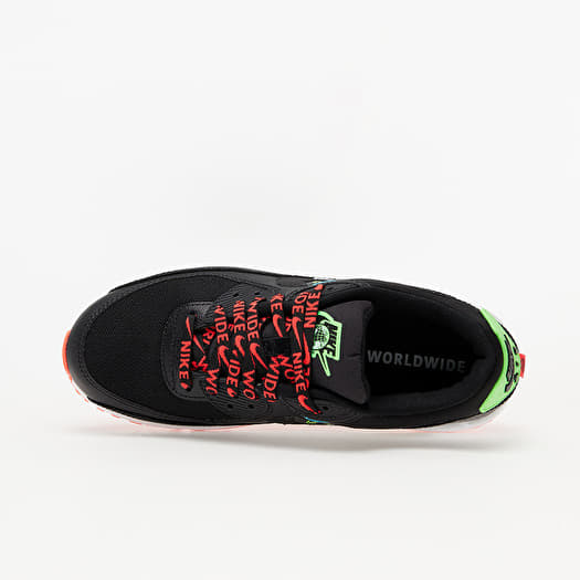 Sneakers und Schuhe fur Frauen Nike W Air Max 90 Worldwide Black Black Flash Crimson Queens