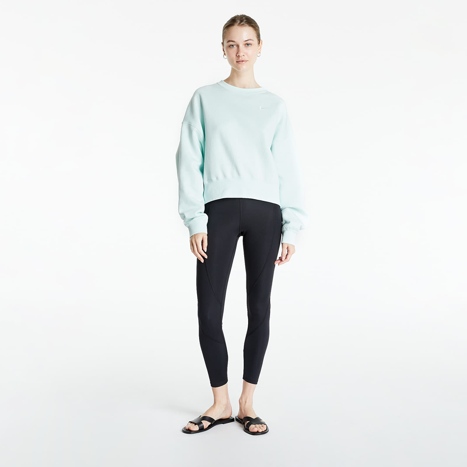 Hoodies and sweatshirts Nike W NSW Crew Fleece Trend Tyrkysová