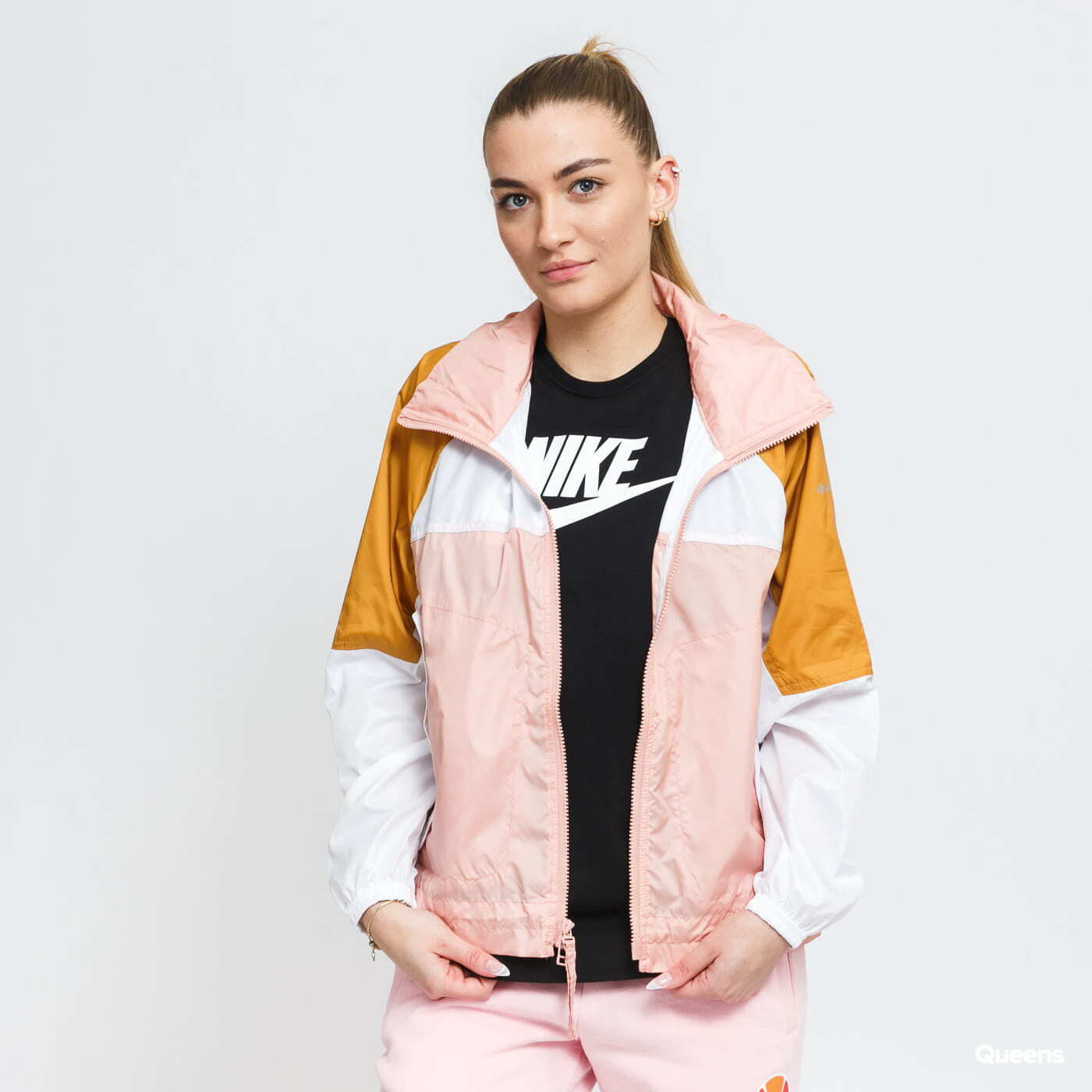 Vetrovky Columbia Windbreaker Pink/ Light Brown/ White