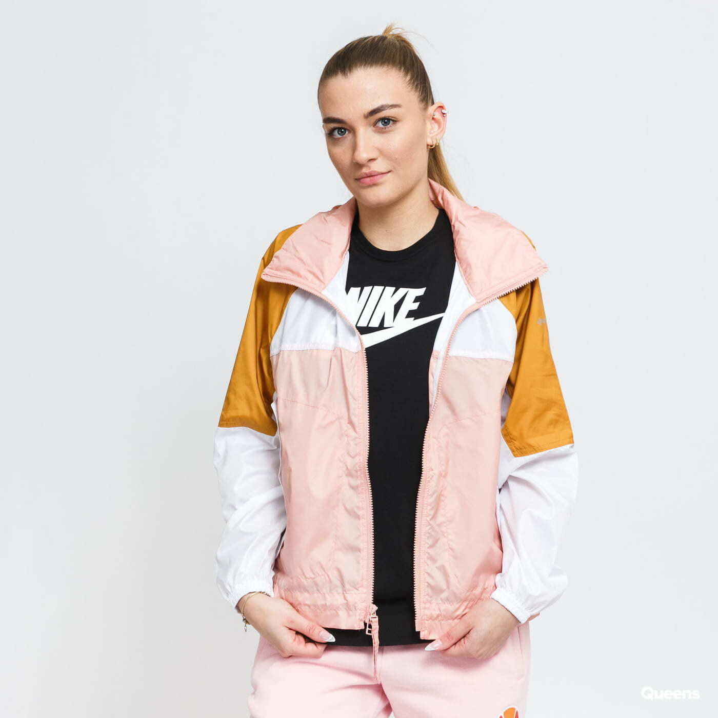 Windbreakers Columbia Windbreaker Pink/ Light Brown/ White