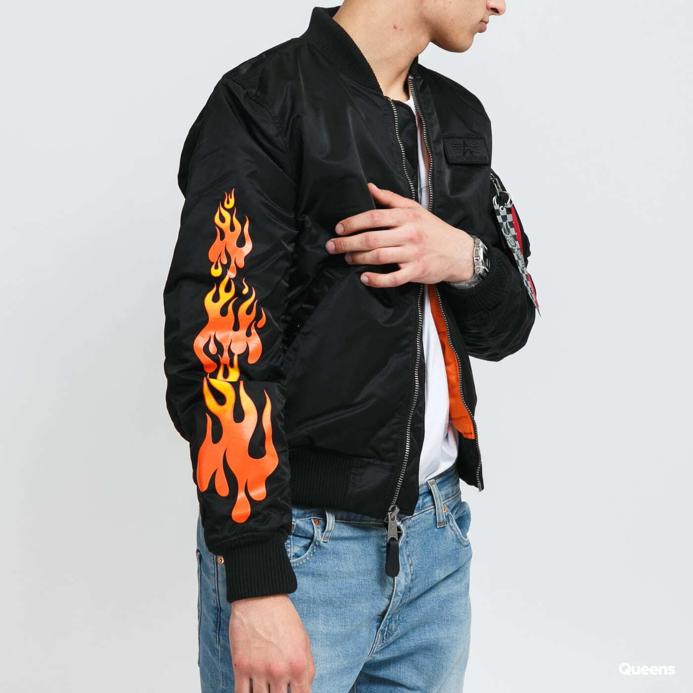 Jackets Alpha Industries MA 1 VF Hot Wheels Black Queens