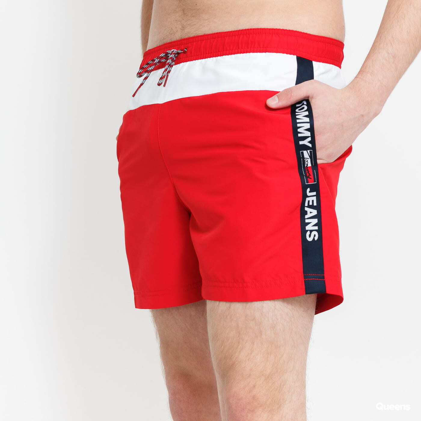 Plavky TOMMY JEANS SF Medium Drawstring Red