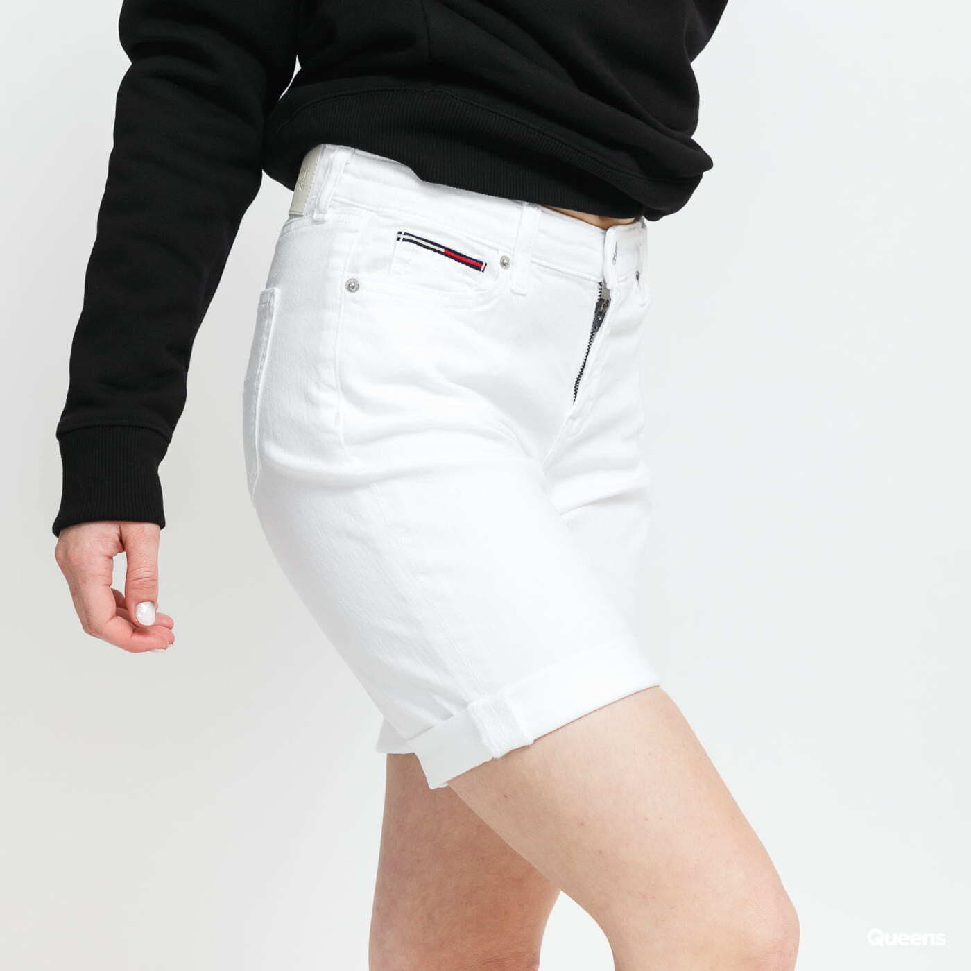 Shorts TOMMY JEANS W Denim Bermuda White