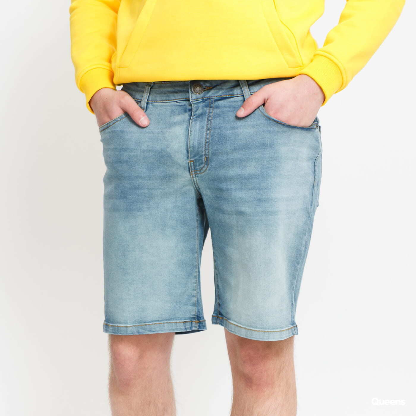 Kraťasy Urban Classics Relaxed Fit Jeans Shorts Light Destroyed Wash