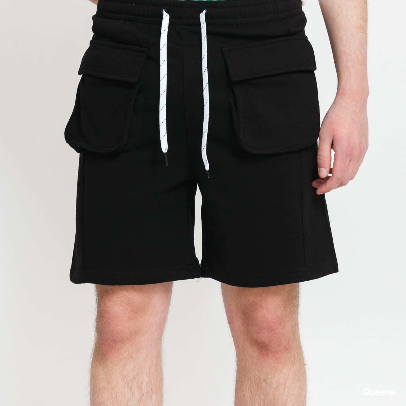 Šortky Urban Classics Big Pocket Terry Sweat Shorts Black