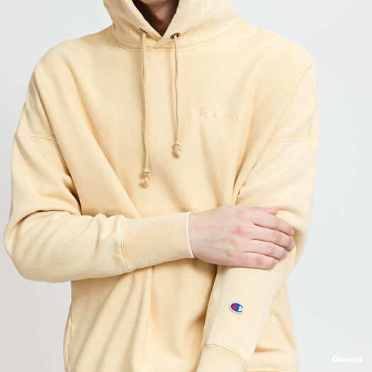 Yellow pastel champion hoodie hot sale