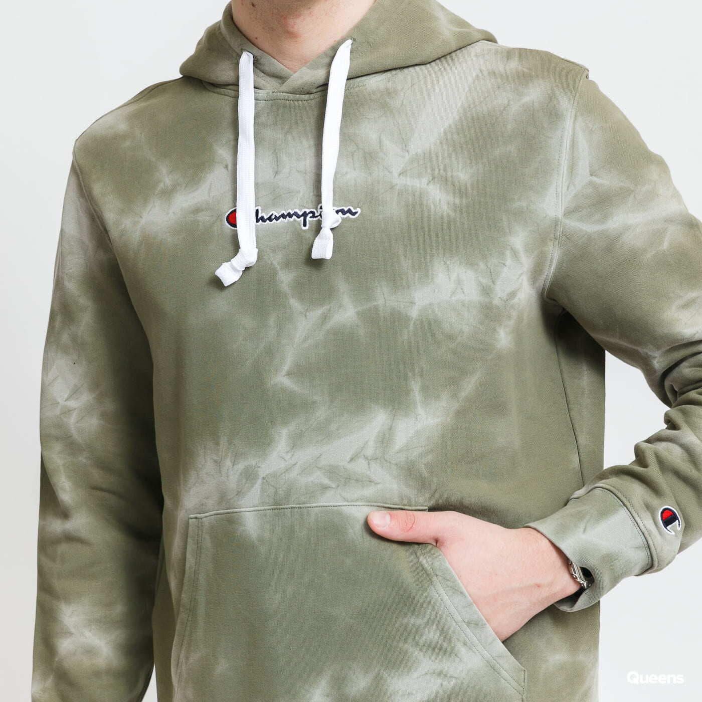 Hoodies and sweatshirts Champion Hooded Sweatshirt Olive Queens