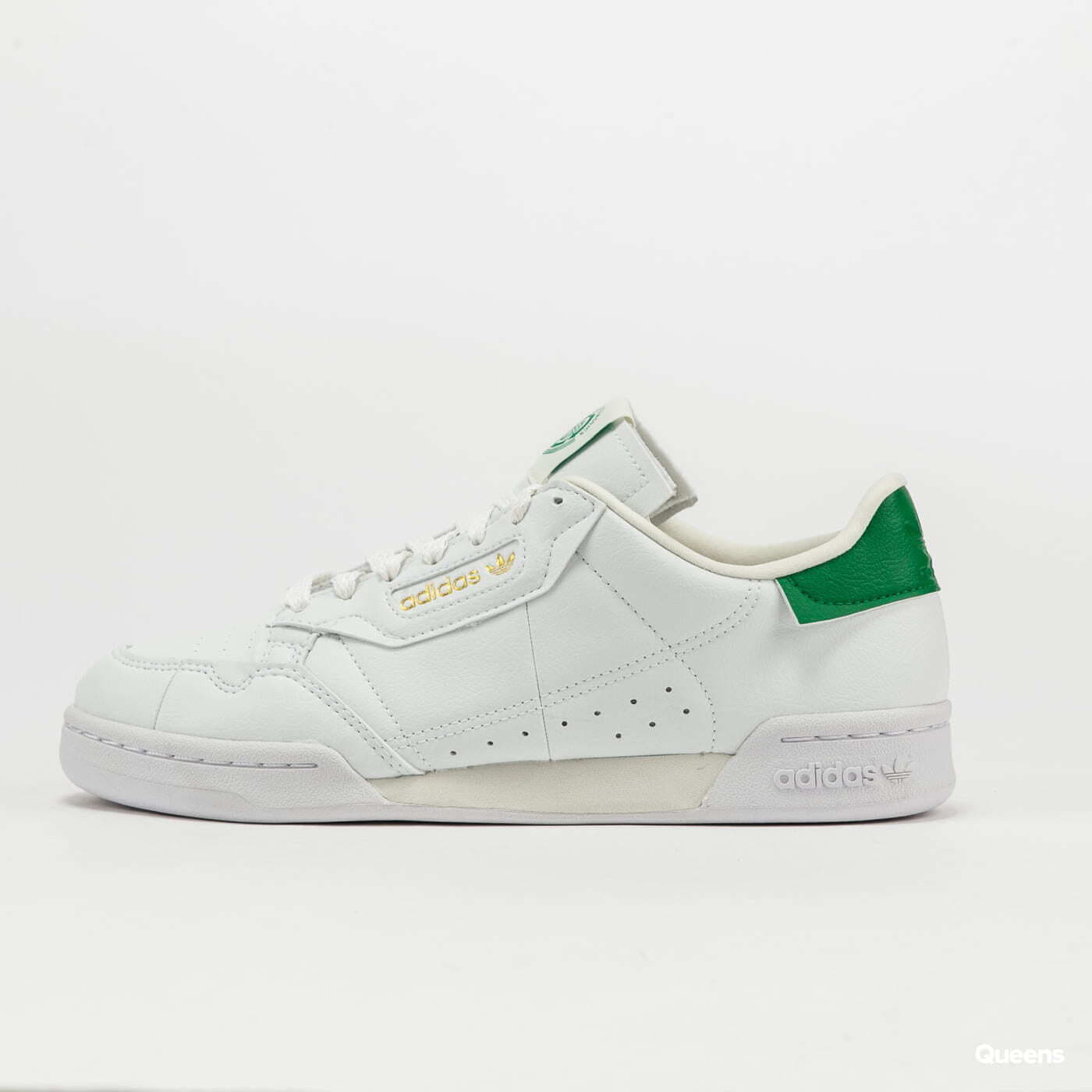 Adidas originals continental 80 trainers in off new arrivals white and mint green