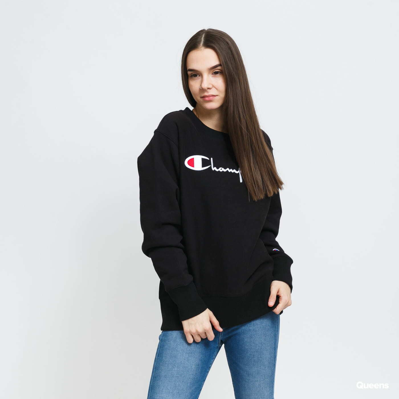 Champion sweater dames zwart queen hotsell