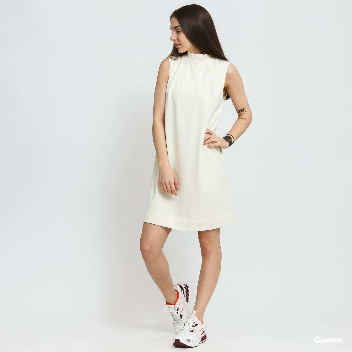 Šaty Nike W NSW Dress Jersey Creamy