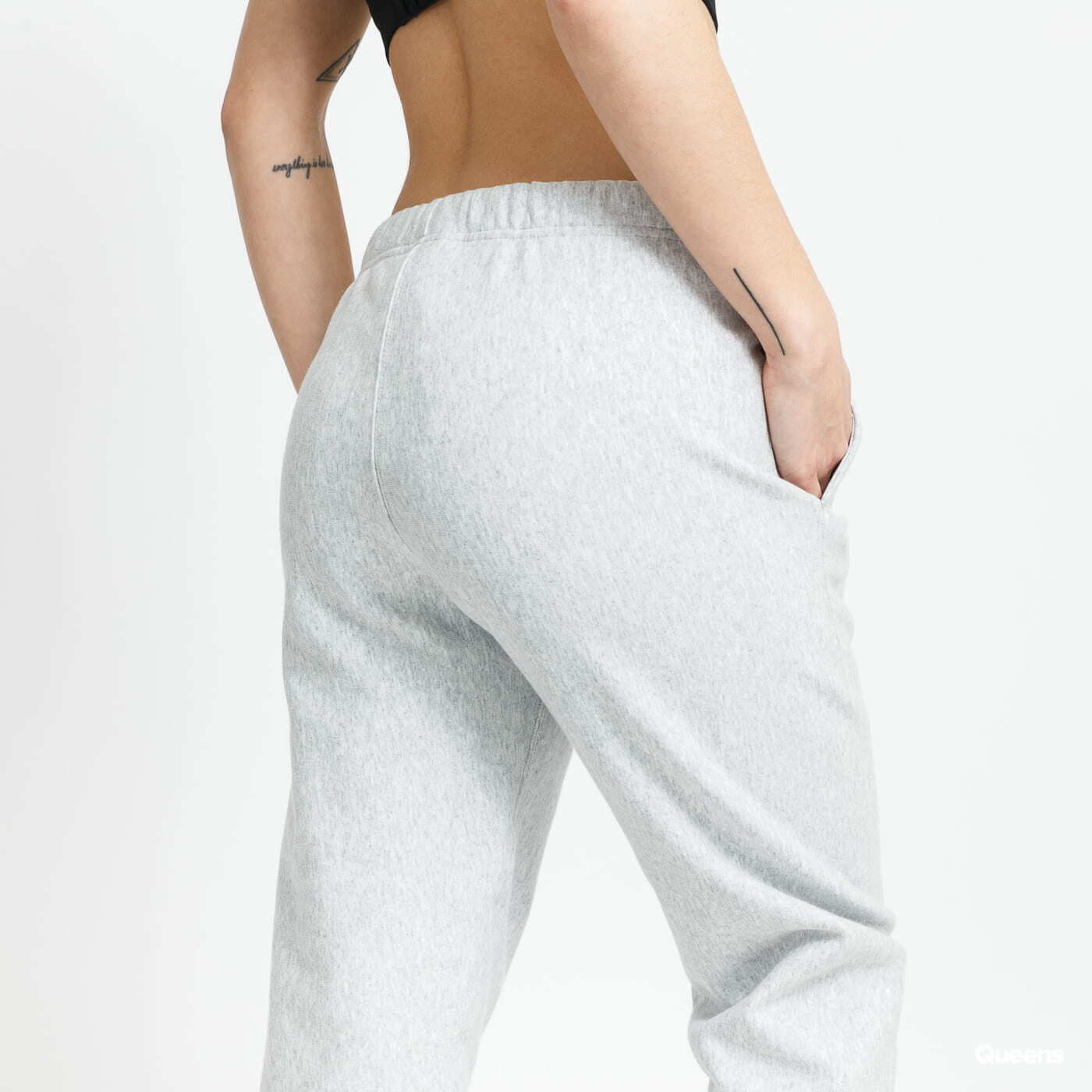 Tepláky Champion Elastic Cuff Pants Melange Grey