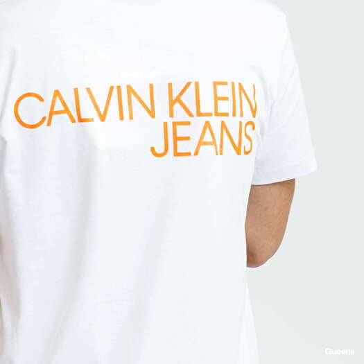 T-shirts CALVIN KLEIN JEANS M CK Monogram Clear Pr White | Queens