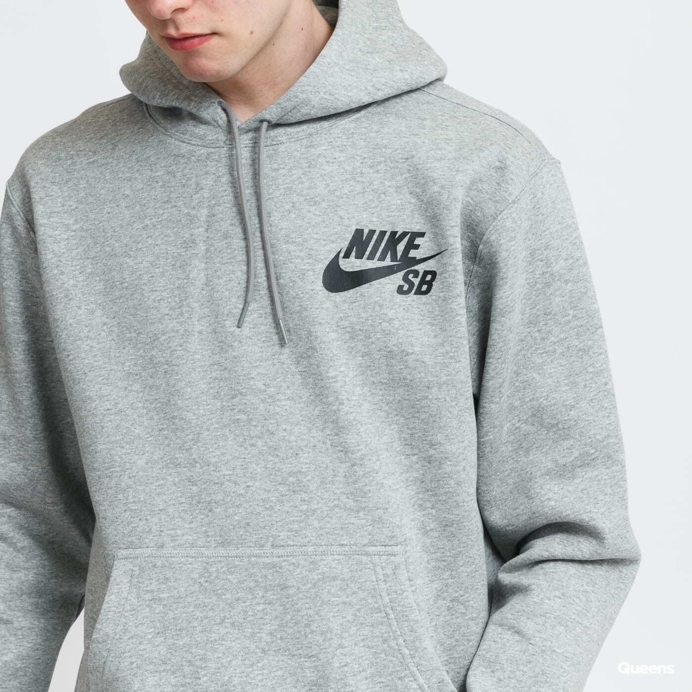 Hanorace Nike M NK SB Icon Hoodie PO Essential Grey