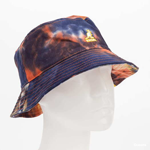 KANGOL Tie Dye Bucket Navy/ Light Red/ Yellow