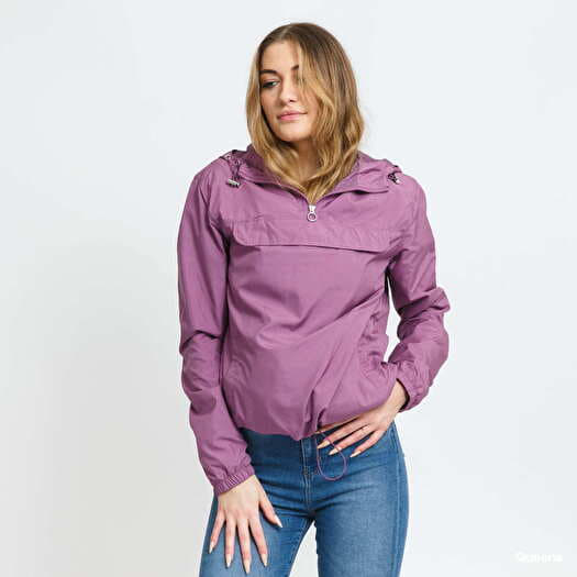 Coach Jackets Basic | Jacket Ladies Pull Over Purple Urban Classics Queens