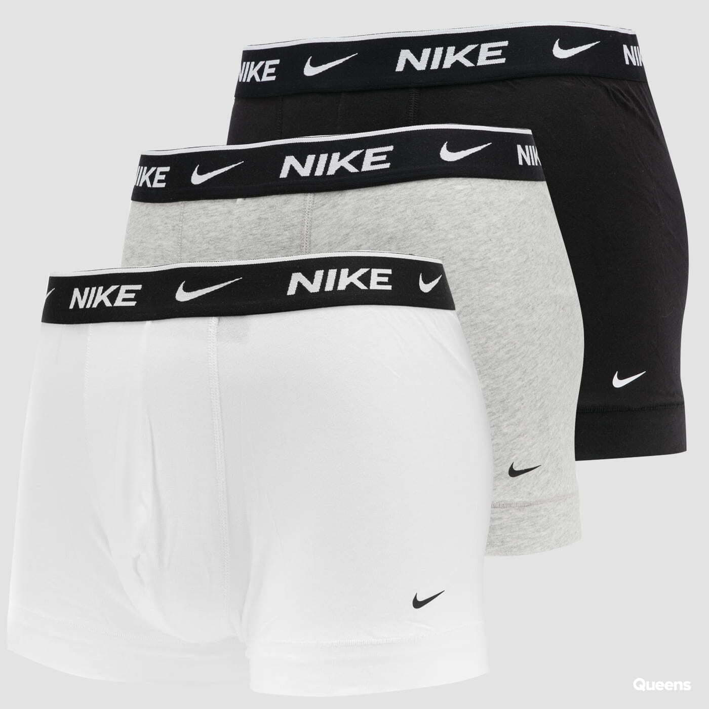 Boxerky Nike Dri-FIT Trunk 3-Pack White/ Black/ Grey